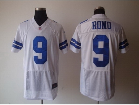 Nike Dallas Cowboys 9 Tony Romo white Elite NFL Jersey