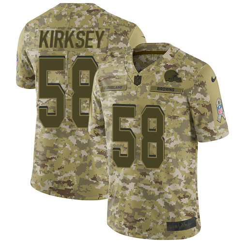 Nike Browns #58 Christian Kirksey Camo Men Stitched NFL Limited 