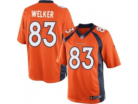 Nike Denver Broncos 83 Wes Welker Orange Limited NFL Jersey