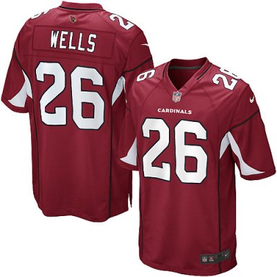 Youth Nike Arizona Cardinals 26# Chris Wells Game Red Color Jers