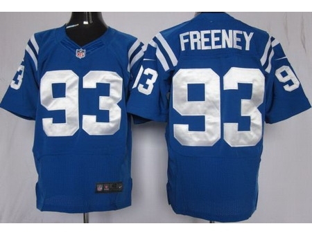 Nike Indianapolis Colts 93 Dwight Freeney Blue Elite NFL Jersey