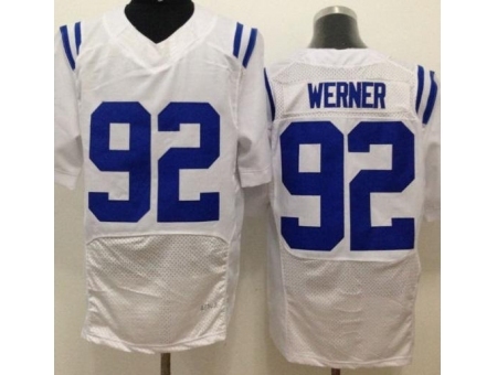 Nike Indianapolis Colts 92 Bjoern Werner White Elite NFL Jersey