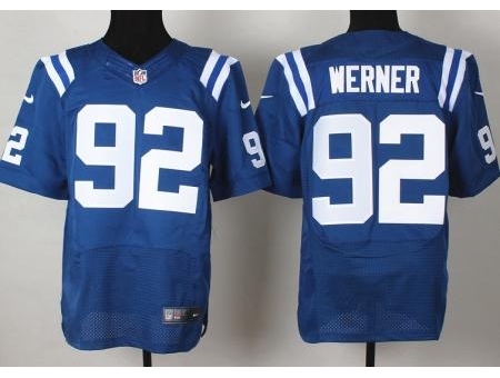 Nike Indianapolis Colts 92 Bjoern Werner Blue Elite NFL Jersey