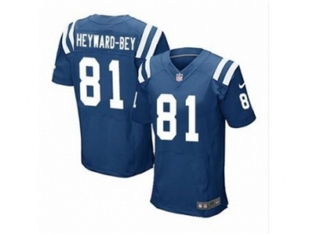 Nike Indianapolis Colts 81 Darrius Heyward-bey blue Elite NFL Jersey