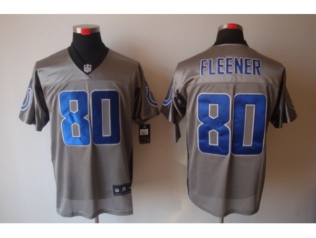 Nike Indianapolis Colts 80 Coby Fleener Grey Elite Shadow NFL Jersey