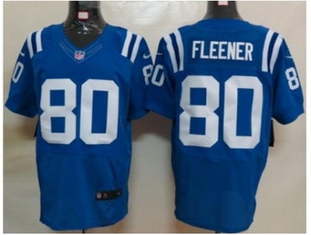 Nike Indianapolis Colts 80 Coby Fleener blue Elite NFL Jersey