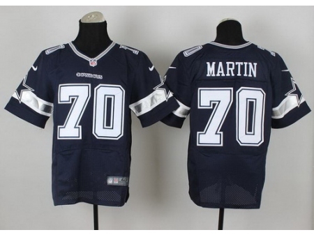 Nike Dallas Cowboys 70 Zack Martin Blue Elite NFL Jersey