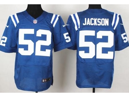 Nike Indianapolis Colts 52 D?￠a??a?￠Qwell Jackson Blue Elite NFL Jersey