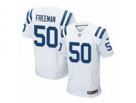 Nike Indianapolis Colts 50 Jerrell Freeman white Elite NFL Jersey