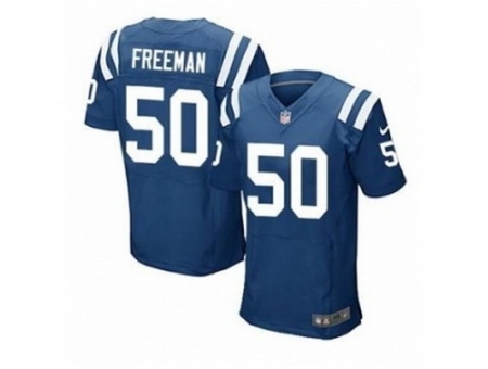 Nike Indianapolis Colts 50 Jerrell Freeman blue Elite NFL Jersey