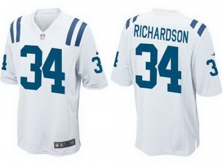 Nike Indianapolis Colts 34 Trent Richardson White Elite NFL Jersey