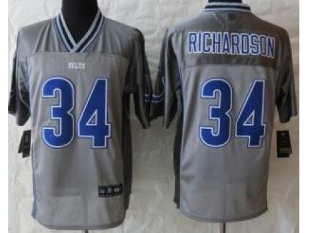 Nike Indianapolis Colts 34 Trent Richardson Grey Elite Vapor NFL Jersey