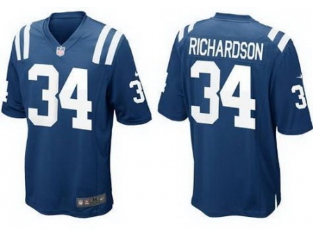 Nike Indianapolis Colts 34 Trent Richardson Blue Elite NFL Jersey