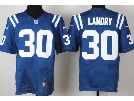 Nike Indianapolis Colts 30 LaRon Landry Blue Elite NFL Jersey