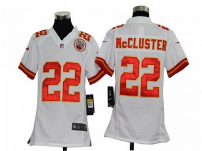 Youth Nike NFL Kansas City Chiefs #22 Dexter McCluster white Jerseys