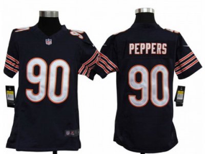 Nike Youth NFL Chicago Bears #90 Julius Peppers D.Blue Jerseys