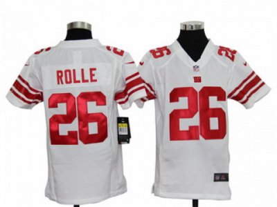 Nike Youth NFL New York Giants #26 Antrel Rolle White Jerseys