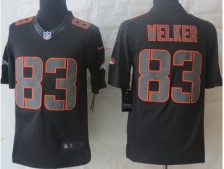 Nike Denver Broncos 83 Wes Welker Black Limited Impact NFL Jersey