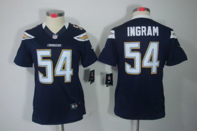 Women Nike San Diego Chargers #54 Melvin Ingram DK Blue Color[NIKE LIMITED Jersey]