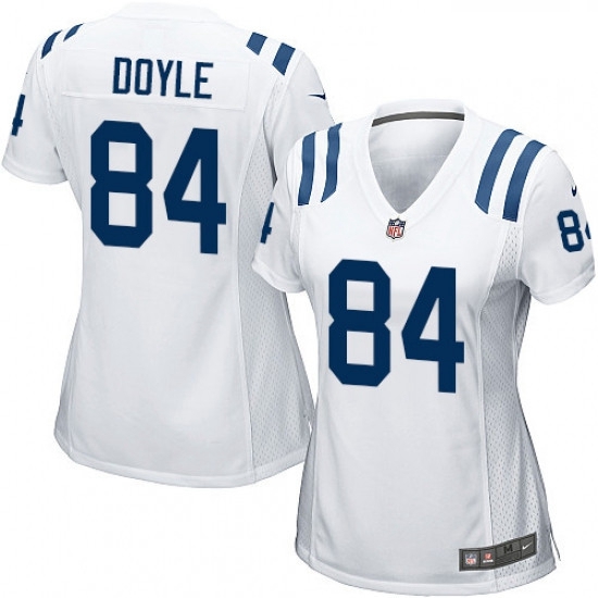 Womens Nike Indianapolis Colts 84 Jack Doyle Game White NFL Jers