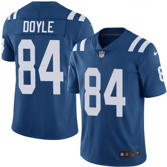 Youth Nike Indianapolis Colts 84 Jack Doyle Royal Blue Team Color Vapor Untouchable Limited Player N