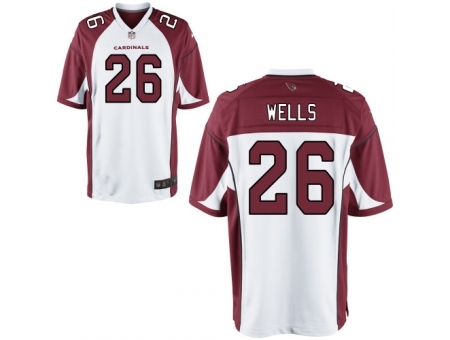 Nike Arizona Cardinals 26 Chris Wells White Game NFL Jersey