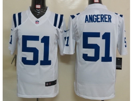 Nike Indianapolis Colts 51 Pat Angerer White Limited NFL Jersey