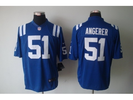 Nike Indianapolis Colts 51 Pat Angerer Blue Limited NFL Jersey