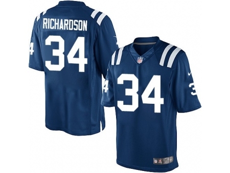 Nike Indianapolis Colts 34 Trent Richardson Blue Limited NFL Jersey