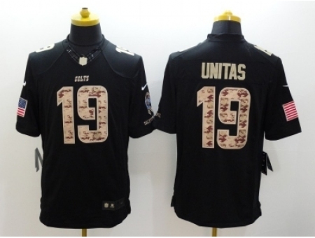 Nike Indianapolis Colts 19 Johnny Unitas black Limited Salute to
