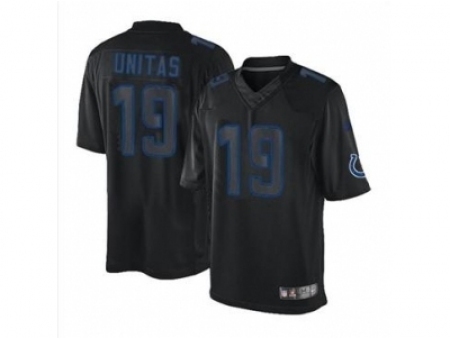 Nike Indianapolis Colts 19 Johnny Unitas black Limited Impact NFL Jersey