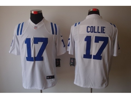 Nike Indianapolis Colts 17 Austin Collie White Limited NFL Jersey