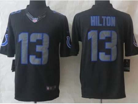 Nike Indianapolis Colts 13 T.Y. Hilton Black Limited Impact NFL Jersey