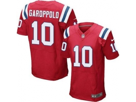 Nike New England Patriots 10 Jimmy Garoppolo Red Elite NFL Jersey