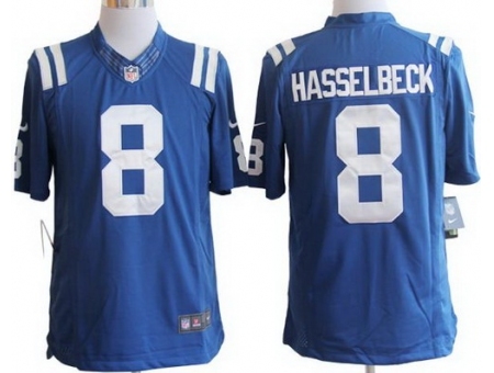 Nike Indianapolis Colts 8 Matt Hasselbeck Blue Limited NFL Jersey