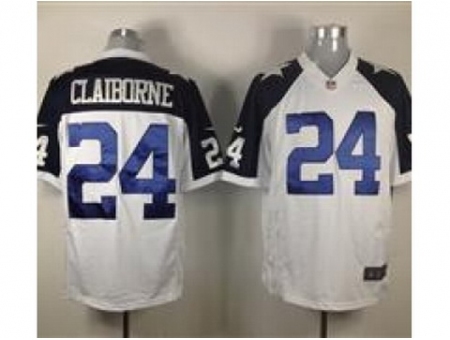 Nike Dallas Cowboys 24 Morris Claiborne White Limited Thankgivings NFL Jersey