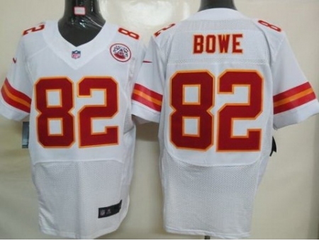 Nike Kansas City Chiefs 82 Dwayne Bowe White Elite NFL Jersey