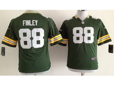 Youth Nike Green Bay Packers 88 Jermichael Finley Green NFL Jerseys