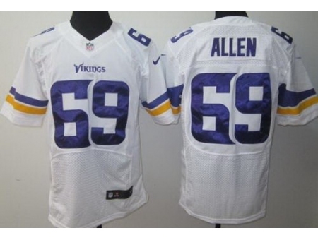 Nike Minnesota Vikings 69 Jared Allen White Elite NFL Jersey