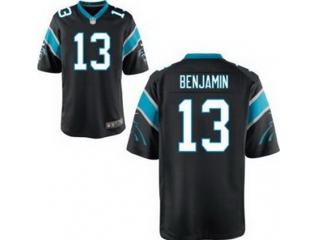 Nike Carolina Panthers 13 Kelvin Benjamin Black Game NFL Jersey