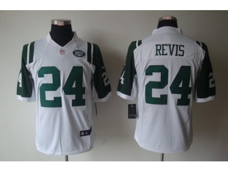 Nike New York Jets 24 Darrelle Revis White Limited NFL Jersey