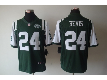 Nike New York Jets 24 Darrelle Revis Green Limited NFL Jersey