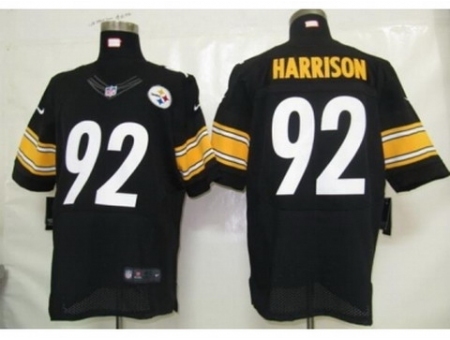 Nike Pittsburgh Steelers 92 James Harrison black Elite NFL Jersey