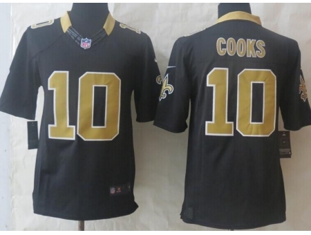 Nike New Orleans Saints 10 Brandin Cooks Black Limited NFL Jersey