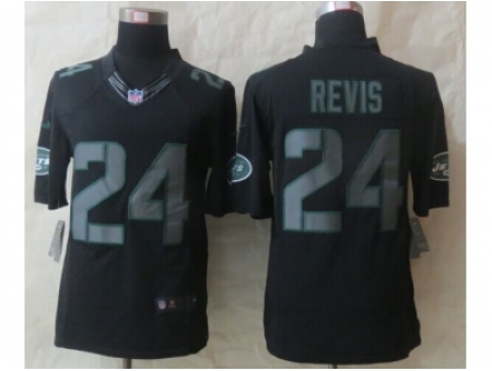 Nike New York Jets 24 Darrelle Revis black Limited Impact NFL Jersey