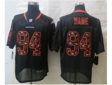 Nike Denver Broncos 94 DeMarcus Ware black Elite Lights Out Fashion NFL Jersey