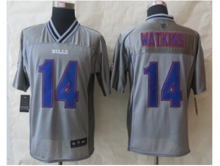 Nike Buffalo Bills 14 Sammy Watkins Grey Elite Vapor NFL Jersey