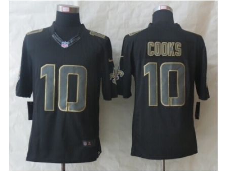 Nike New Orleans Saints 10 Brandin Cooks Black Limited Impact Jersey