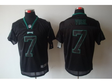 Nike Philadelphia Eagles 7 Michael Vick Black Elite Lights Out NFL Jersey