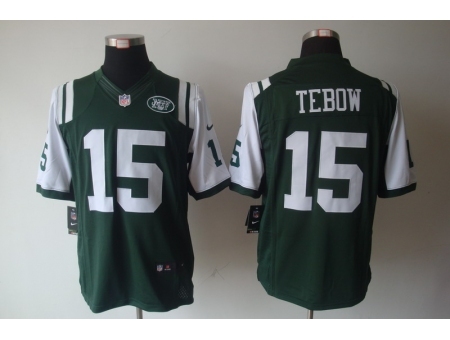 Nike New York Jets 15 Tim Tebow Green Limited NFL Jersey